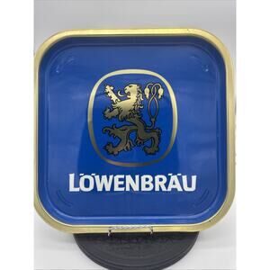 Vintage Lowenbrau Beer Serving Tray Advertising Square